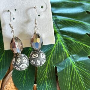 BOGO FREE BOHO EARRINGS BEADED GRAY